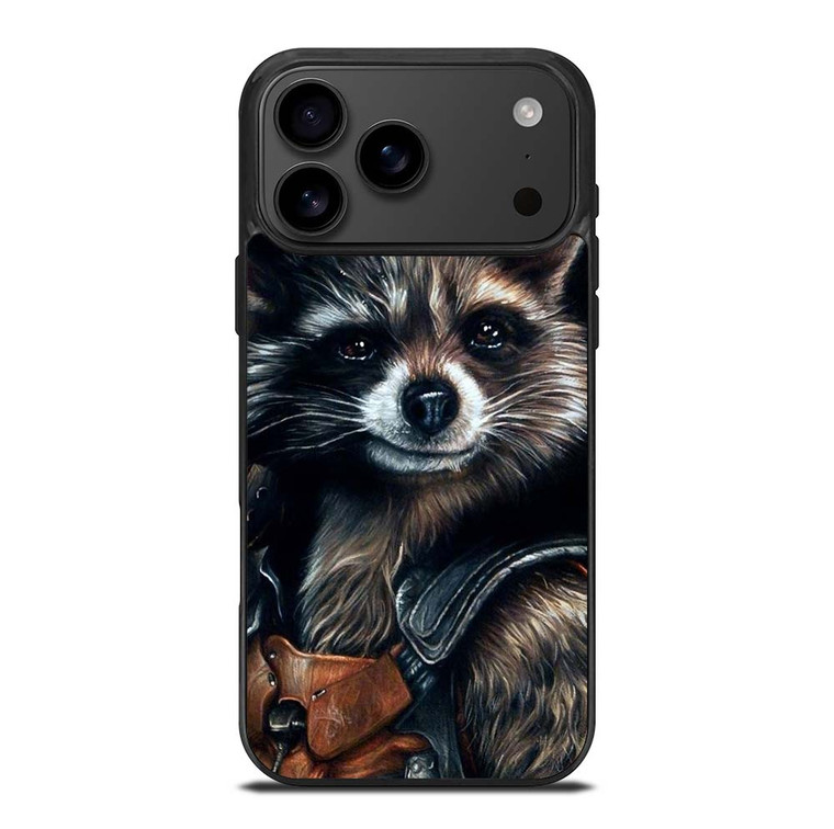 ROCKET RACCOON SMUDGE ART iPhone 17 Pro Max Case Cover