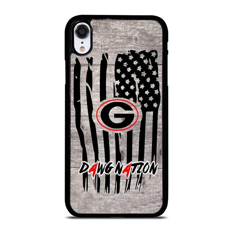UNIVERSITY OF GEORGIA BULLDOGSWOODEN LOGO iPhone XR Case Cover