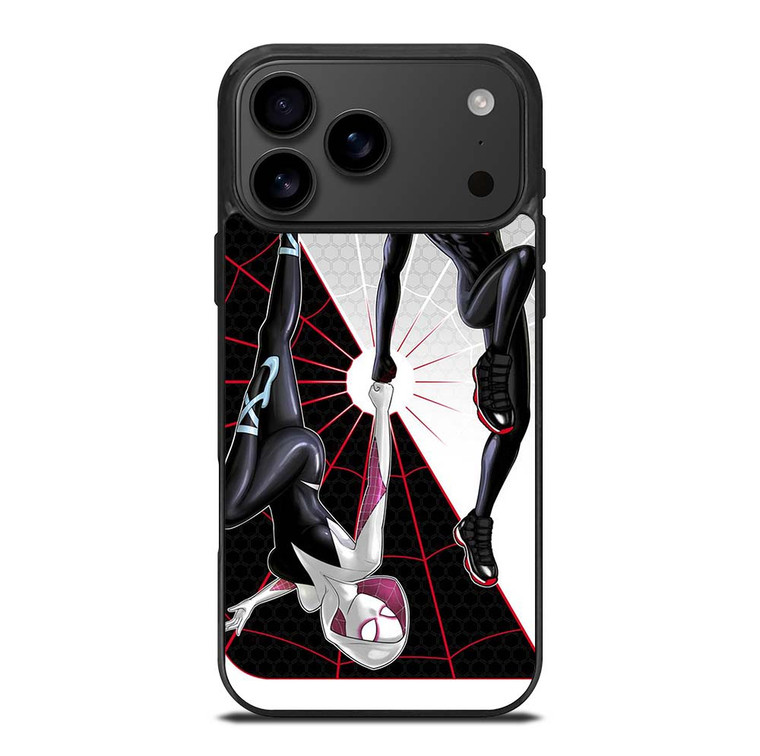 SPIDERMAN MILES MORALES SPIDER GWEN VERSE iPhone 17 Pro Max Case Cover