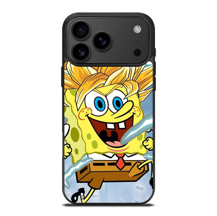 SPONGEBOB DRAGON BALL SAIYAN iPhone 17 Pro Max Case Cover