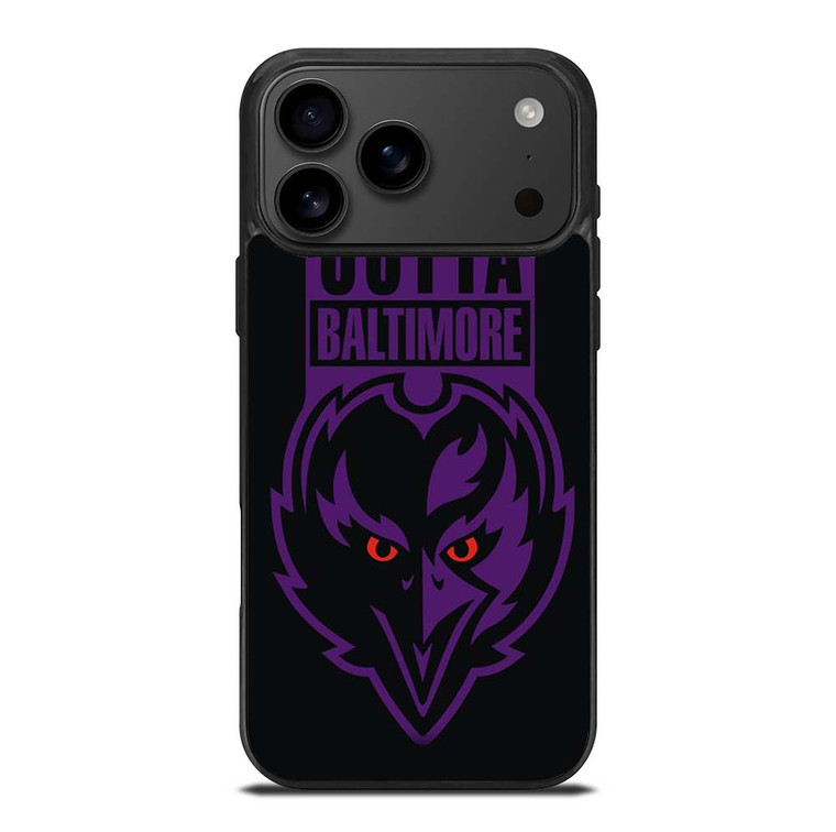 STRAIGHT OUTTA BALTIMORE BALTIMORE RAVENS iPhone 17 Pro Max Case Cover