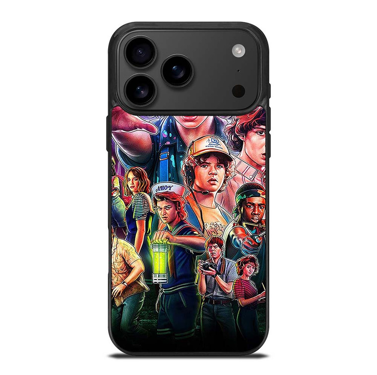 STRANGER THINGS CHARACTERS ART iPhone 17 Pro Max Case Cover