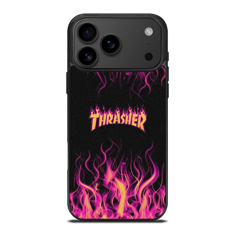 THRASHER FLAME SKATEBOARD MAGAZINE iPhone 17 Pro Max Case Cover