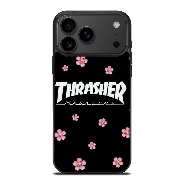 THRASHER SAKURA FLOWER iPhone 17 Pro Max Case Cover