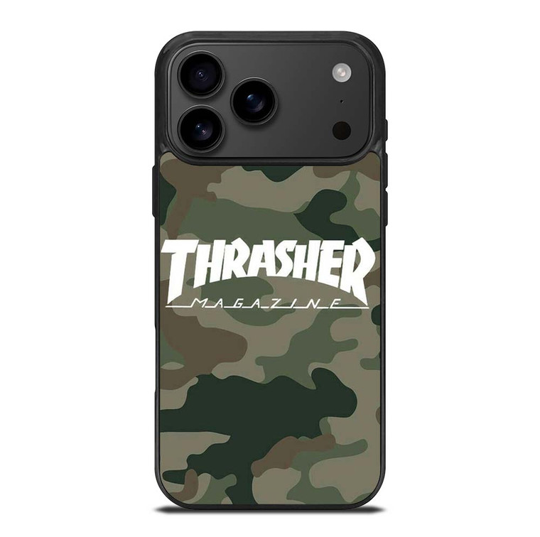 THRASHER SKATEBOARD MAGAZINE CAMO iPhone 17 Pro Max Case Cover