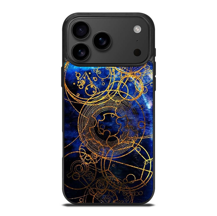 TIME LORD WRITING GOLD BLUE iPhone 17 Pro Max Case Cover