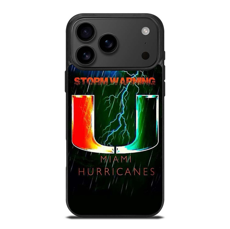 UM MIAMI HURRICANES NFL iPhone 17 Pro Max Case Cover