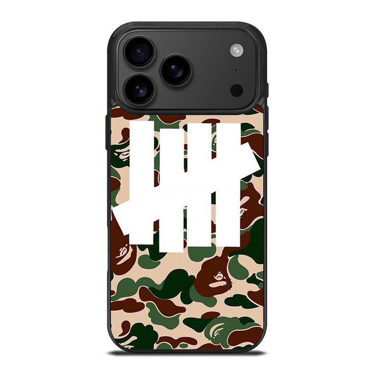 UNDEFEATED BAPE CAMO iPhone 17 Pro Max Case Cover