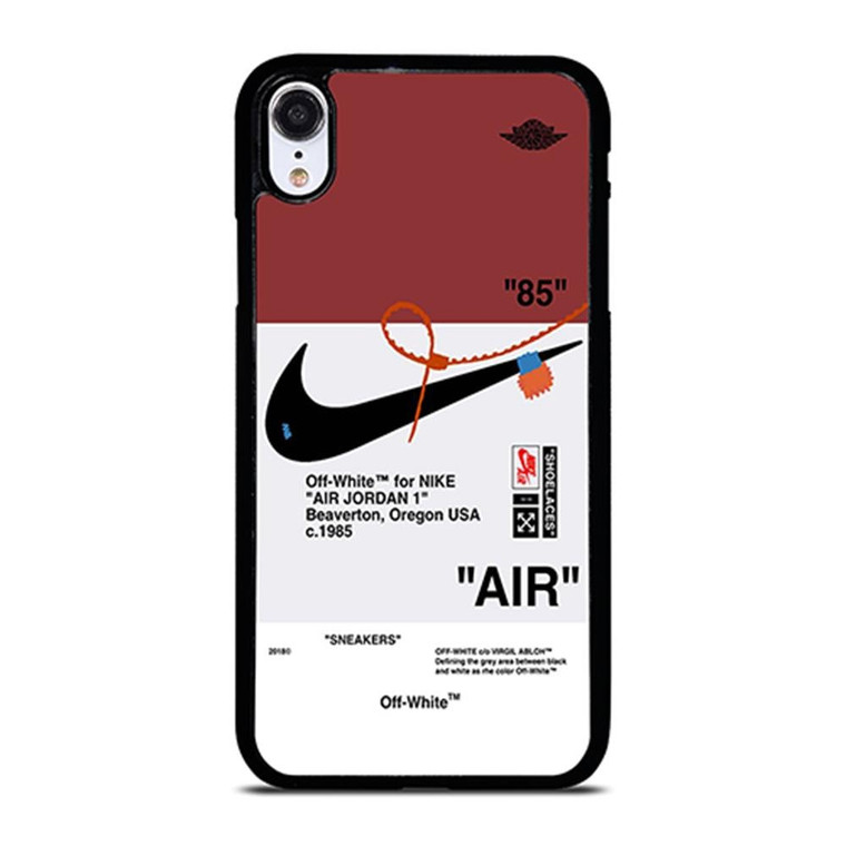 OFF WHITE NIKE AIR JORDAN SNEAKERS iPhone XR Case Cover
