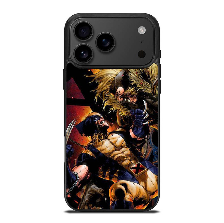 WOLVERINE VS SABRETOOTH iPhone 17 Pro Max Case Cover