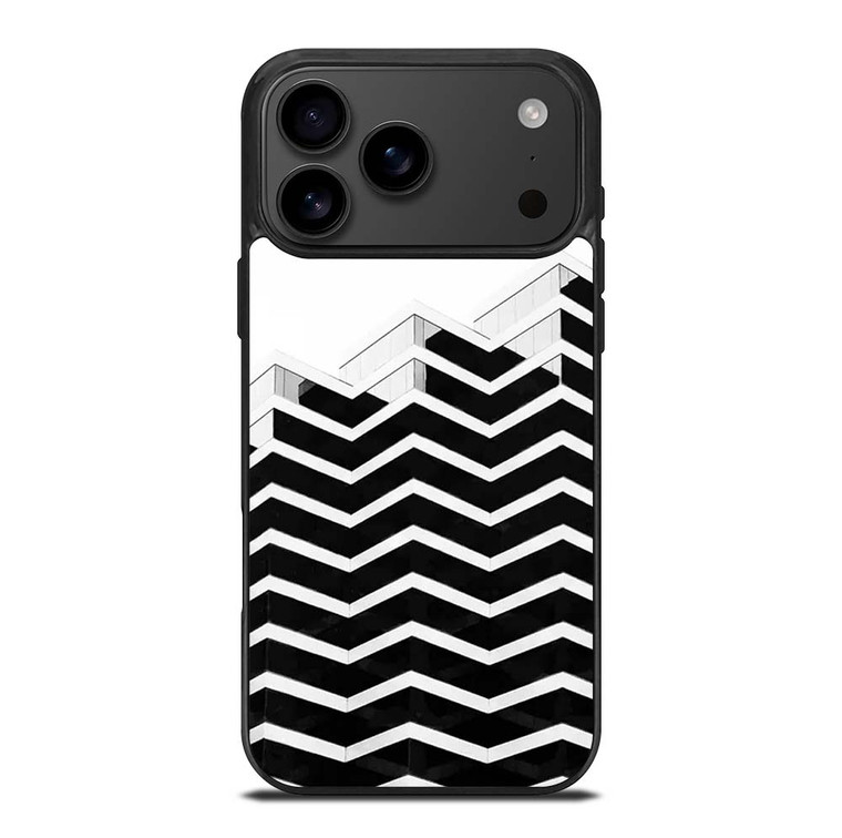 ZIG ZAG HALF PATTERN iPhone 17 Pro Max Case Cover