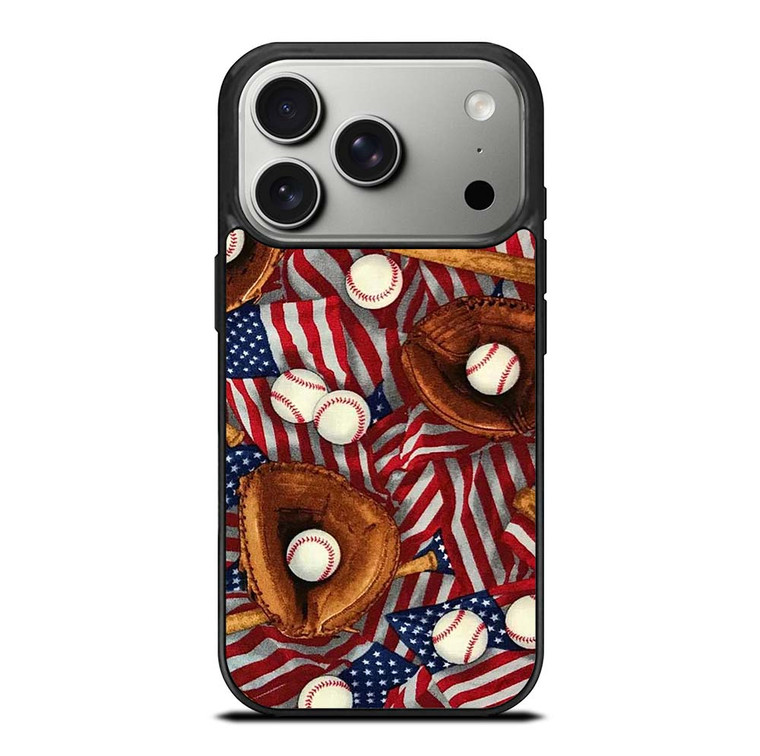 AMERICAN BASEBALL ABSTRACT iPhone 17 Pro Case Cover