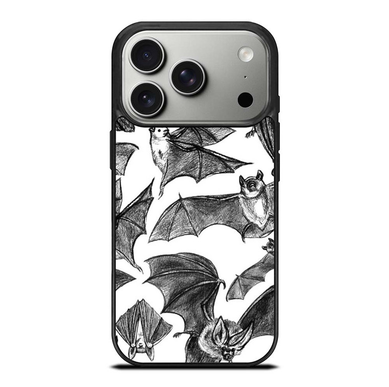 BAT HAND DRAWING PATTERN iPhone 17 Pro Case Cover