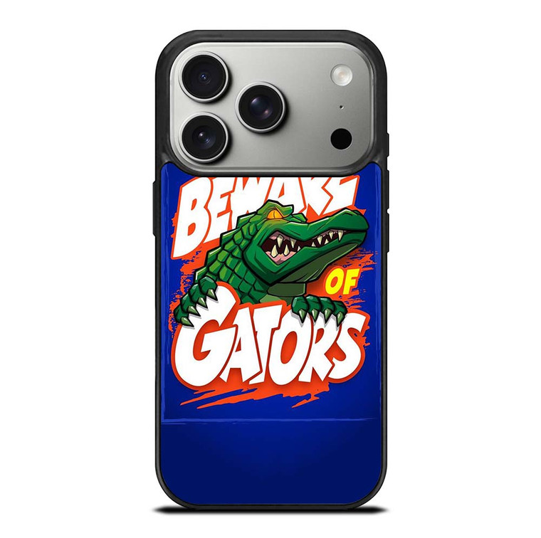 BEWARE OF FLORIDA GATORS FOOTBALL TEAM MASCOT iPhone 17 Pro Case Cover