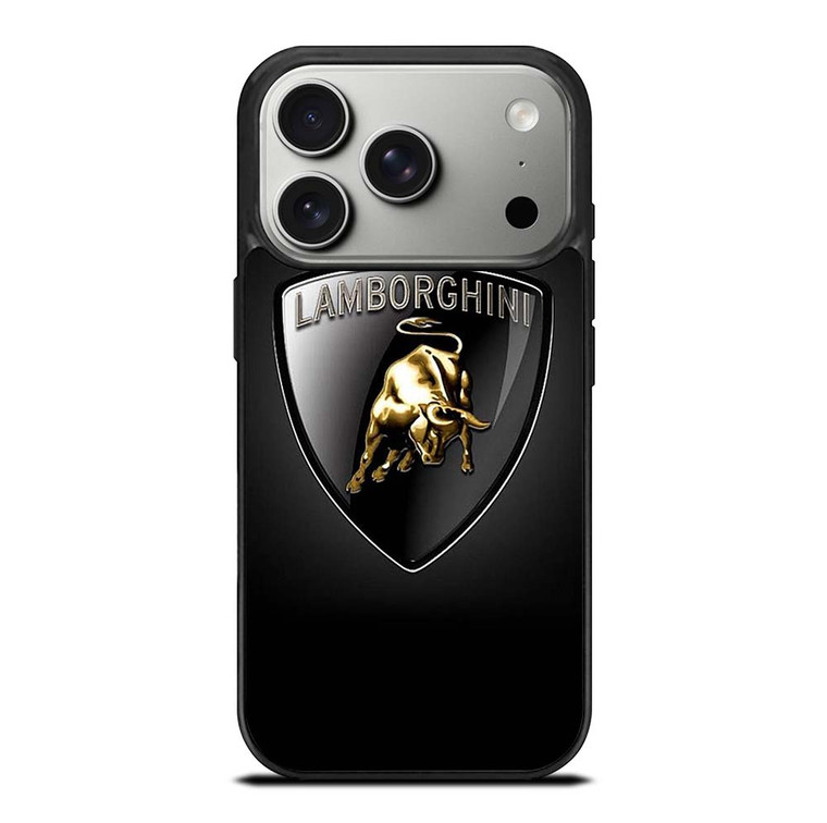 BLACK LAMBORGHINI LOGO iPhone 17 Pro Case Cover