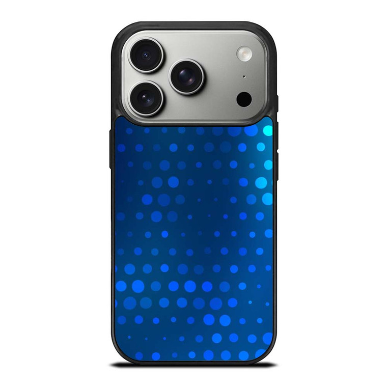 BLUE GRADIENT HALFTONE PATTERN iPhone 17 Pro Case Cover
