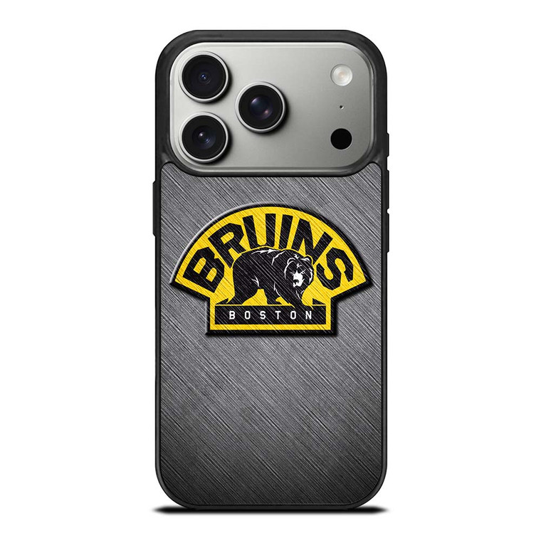 BOSTON BRUINS METAL LOGO iPhone 17 Pro Case Cover