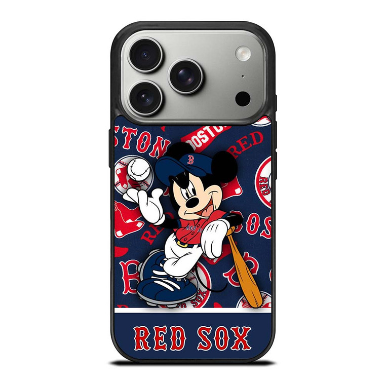 BOSTON RED SOX MICKEY MOUSE iPhone 17 Pro Case Cover