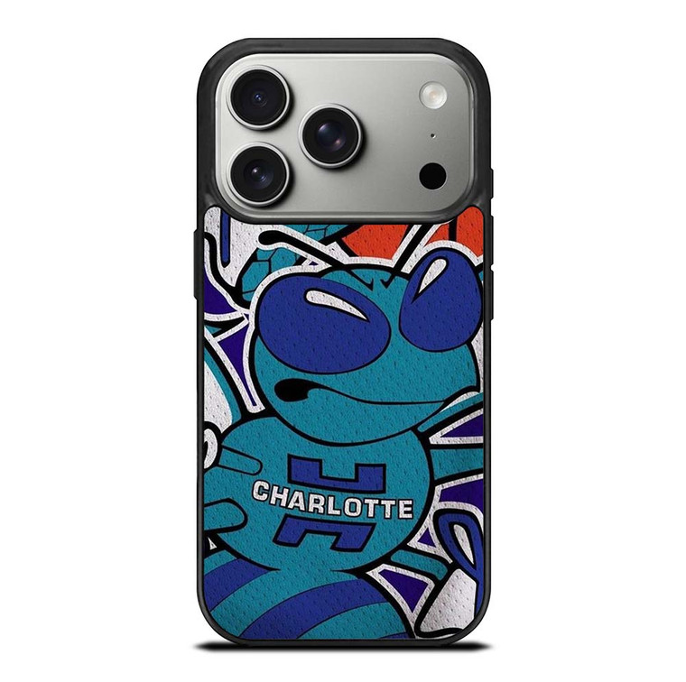 CHARLOTTE HORNETS BASKTEBALL TEAM LOGO iPhone 17 Pro Case Cover