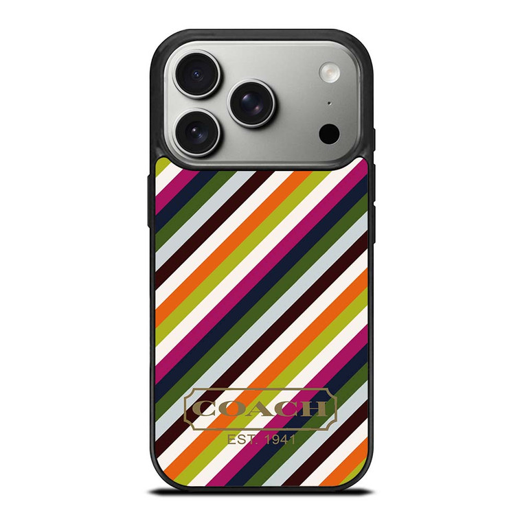 COACH NEW YORK RAINBOW iPhone 17 Pro Case Cover