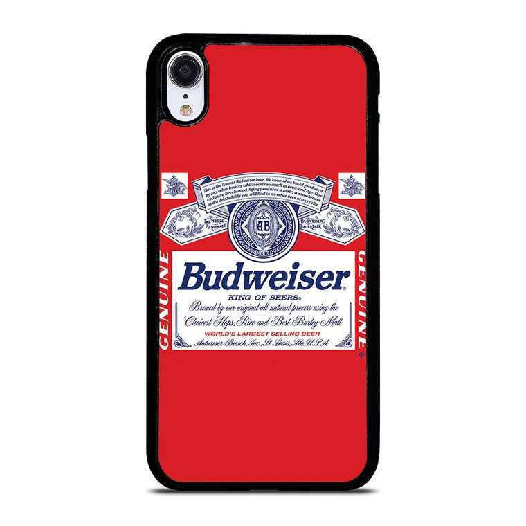 BUDWEISER KING OF BEER EMBLEM iPhone XR Case Cover