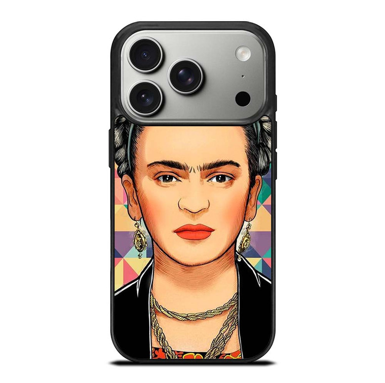 FRIDA KAHLO FACE COLORFUL ART iPhone 17 Pro Case Cover