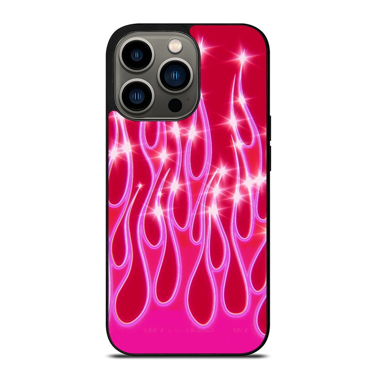 SNINY PINK FLAMES iPhone 13 Pro Case Cover