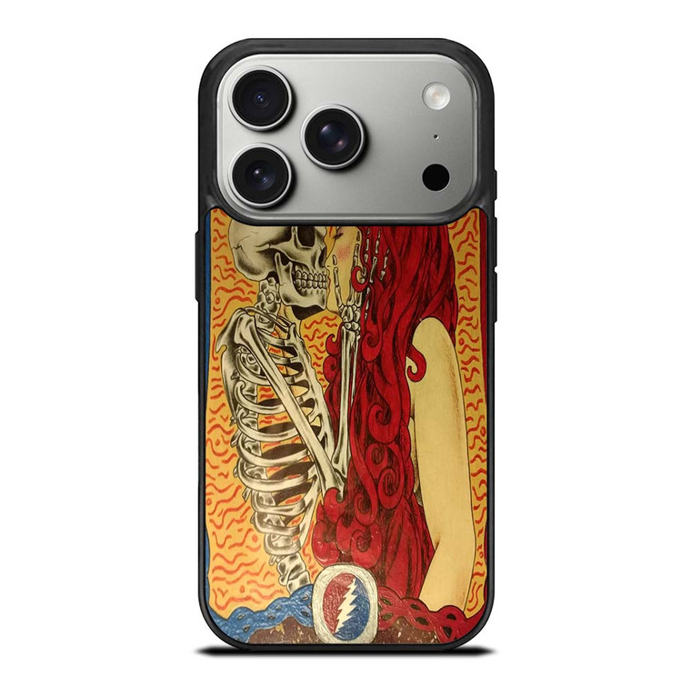 GRATEFUL DEAD KISSING SKELETON iPhone 17 Pro Case Cover