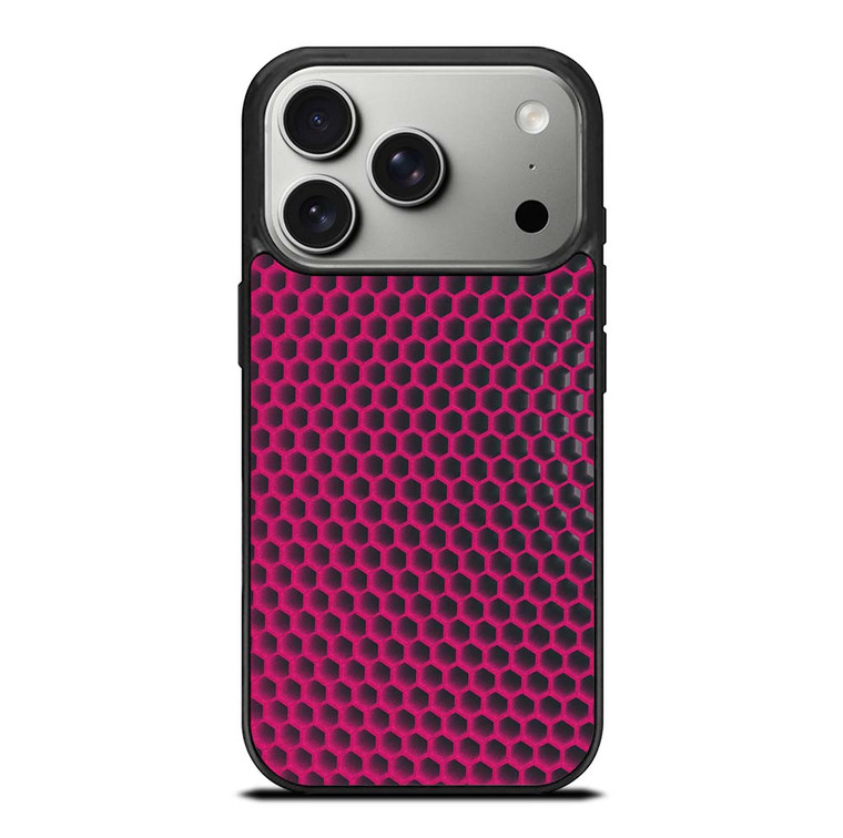 HEXAGONAL BLACK PURPLE PATTERN iPhone 17 Pro Case Cover