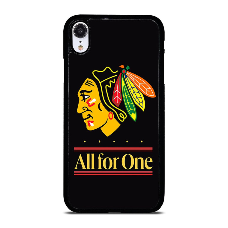 CHICAGO BLACKHAWKS ALL FOR ONE iPhone XR Case Cover