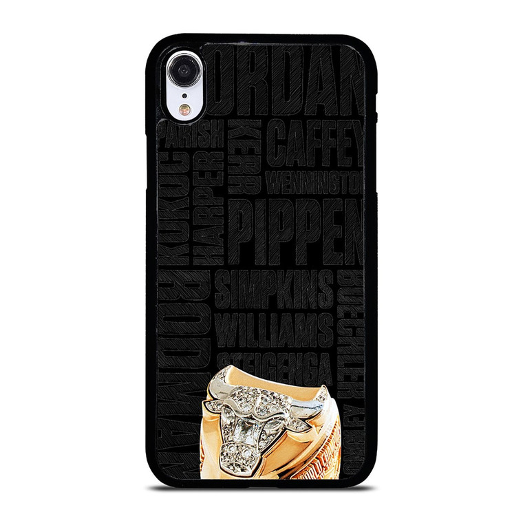 CHICAGO BULLS RING AND NAME iPhone XR Case Cover