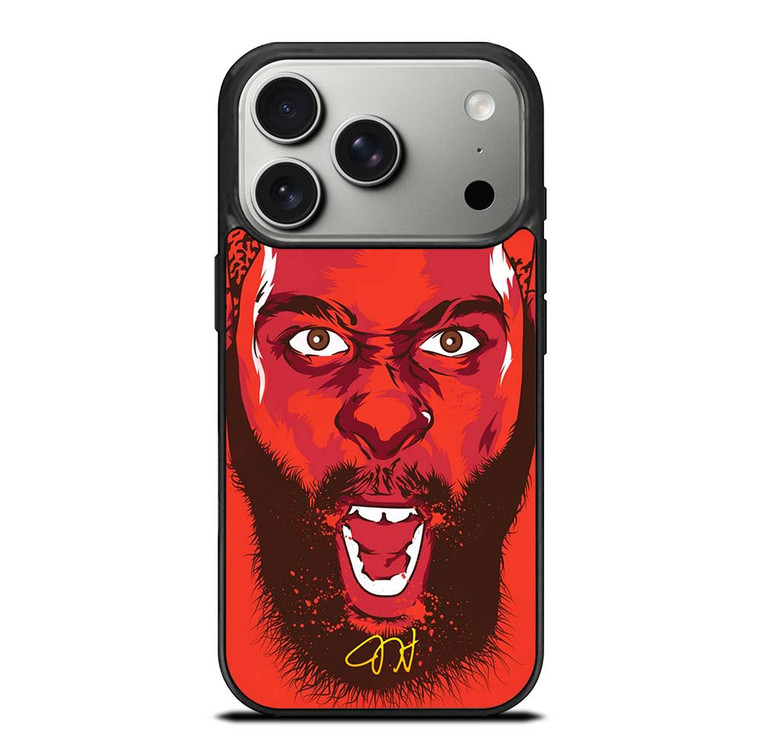 JAMES HARDEN HOUSTON ROCKET FACE iPhone 17 Pro Case Cover