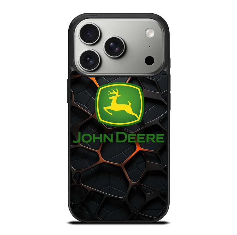 JOHN DEERE TRACTOR LOGO STEEL EMBLEM iPhone 17 Pro Case Cover