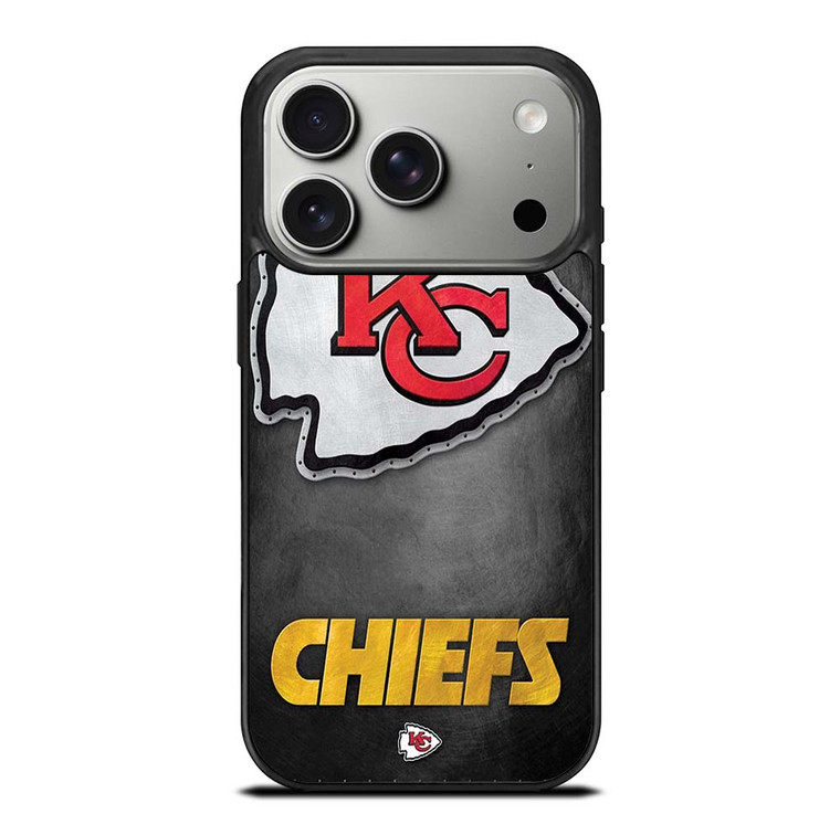 KANSAS CITY CHIEFS METAL LOGO iPhone 17 Pro Case Cover