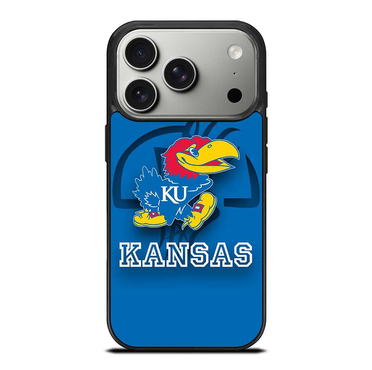 KANSAS JAYHAWKS BASKETBALL LOGO iPhone 17 Pro Case Cover