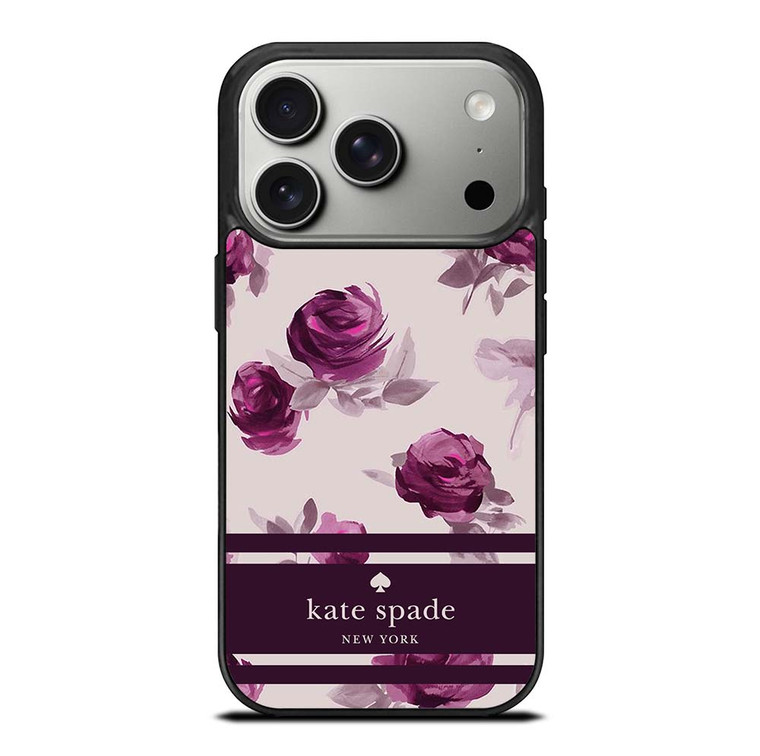 KATE SPADE FLORAL PURPLE iPhone 17 Pro Case Cover