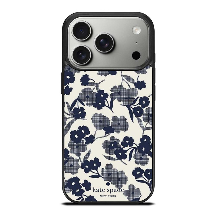 KATE SPADE NEW YORK BLUE FLORAL iPhone 17 Pro Case Cover