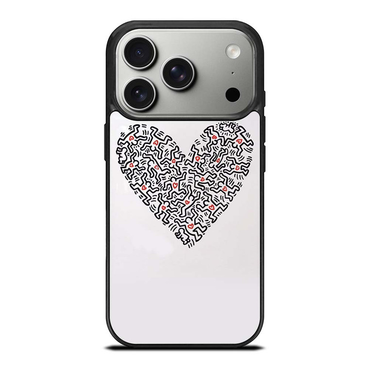 KEITH HARING LOVE ICON iPhone 17 Pro Case Cover