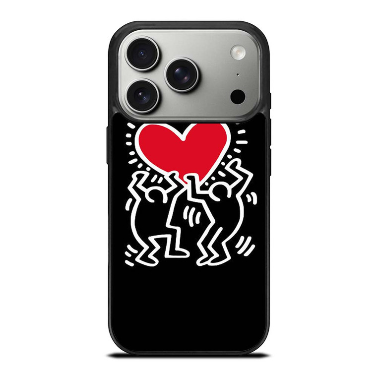 KEITH HARING LOVE iPhone 17 Pro Case Cover