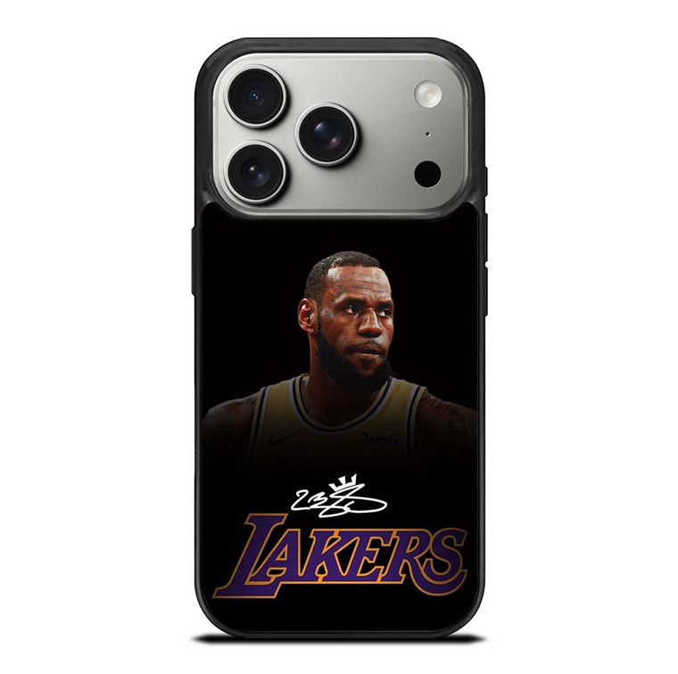 LEBRON JAMES LA LAKERS AUTOGRAPH iPhone 17 Pro Case Cover