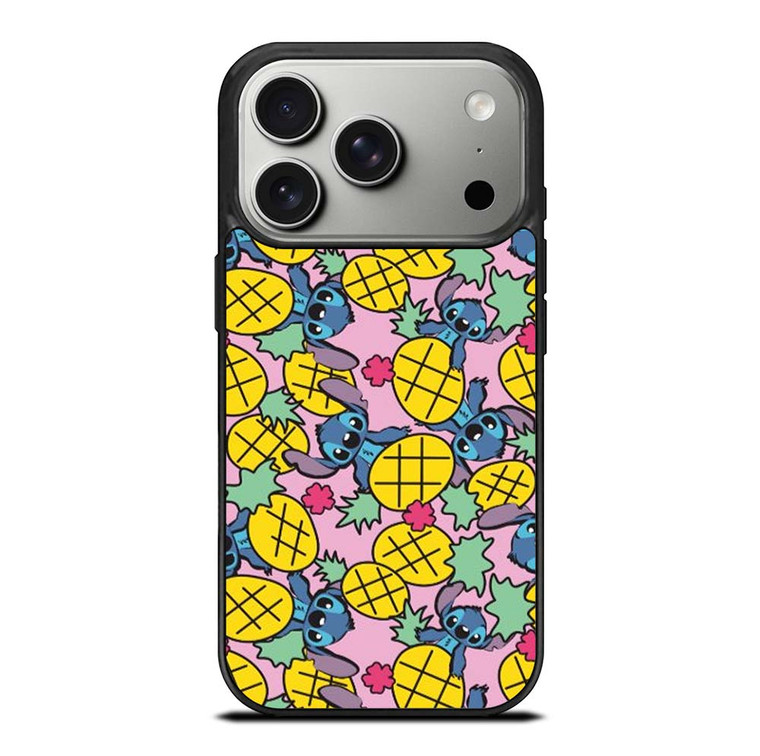 LILO AND STITCH PINEAPPLE PATTERN iPhone 17 Pro Case Cover
