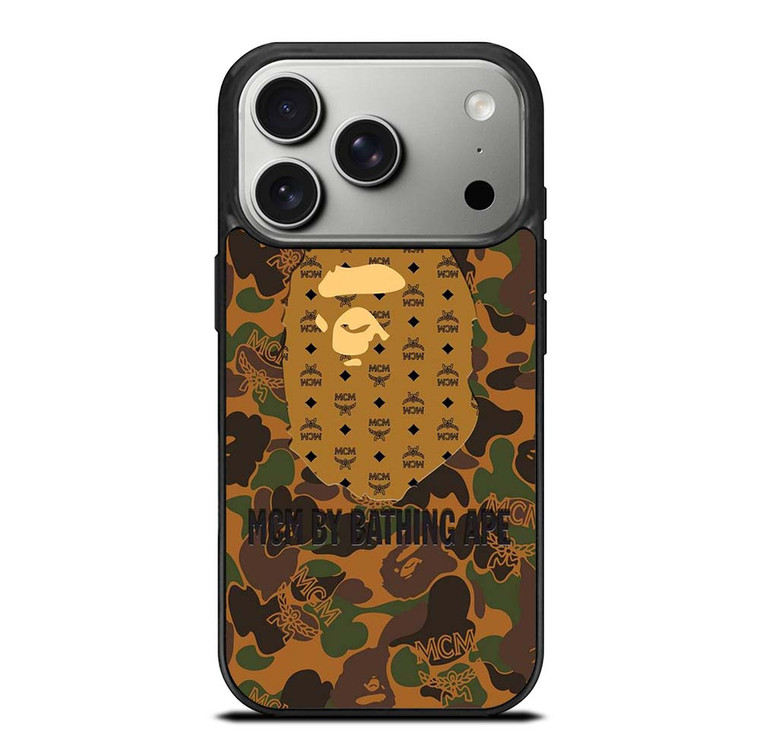 MCM BY BATHING APE CAMO iPhone 17 Pro Case Cover