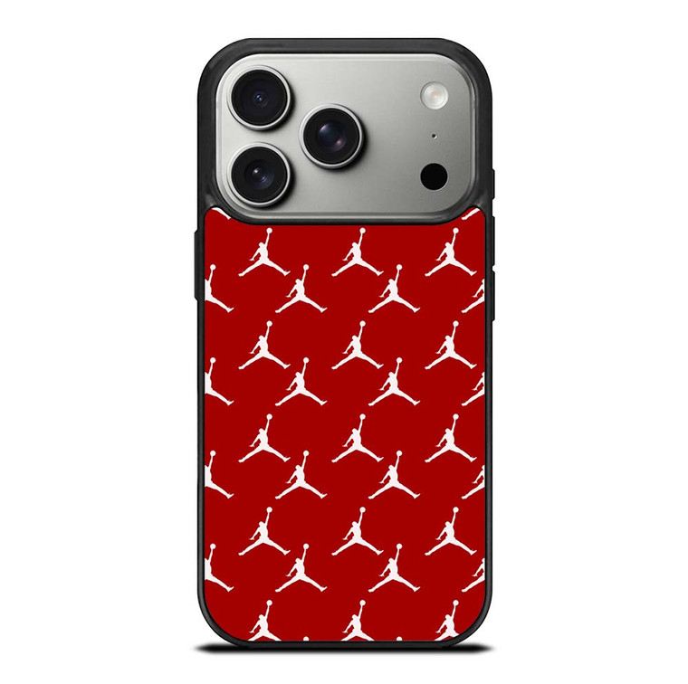 MICHAEL JORDAN SYMBOL RED PATTERN iPhone 17 Pro Case Cover