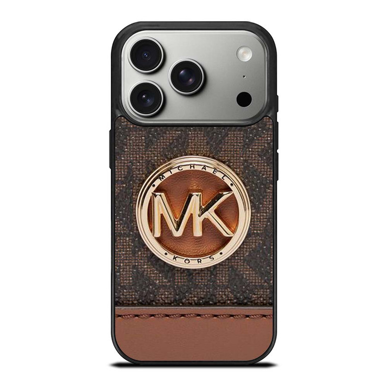 MICHAEL KORS LOGO MK WALLET BROWN iPhone 17 Pro Case Cover