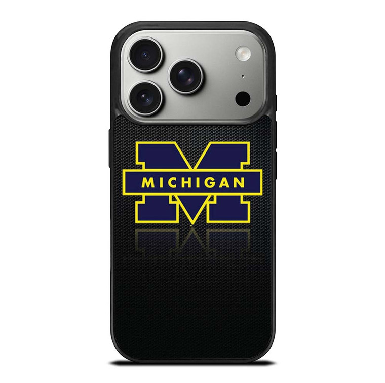 MICHIGAN WOLVERINES METAL LOGO iPhone 17 Pro Case Cover