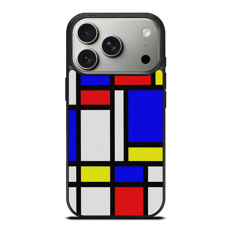 MONDRIAN COLORFUL LAYOUT iPhone 17 Pro Case Cover