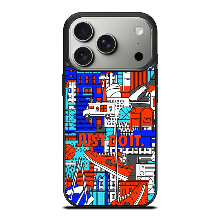 NIKE JUST DO IT ART COLLAGE iPhone 17 Pro Case Cover