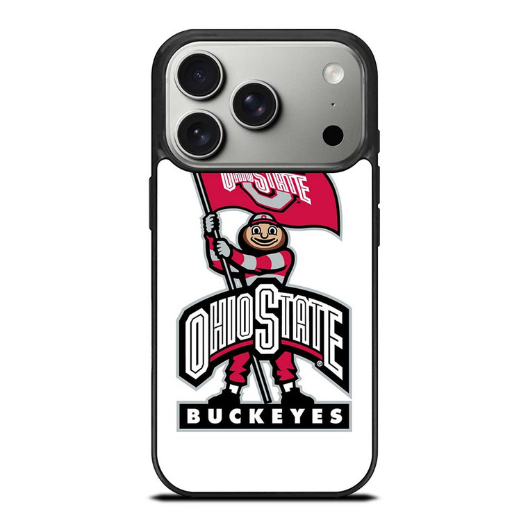 OHIO STATE BUCKEYES LOGO FOOTBALL MASKOT iPhone 17 Pro Case Cover