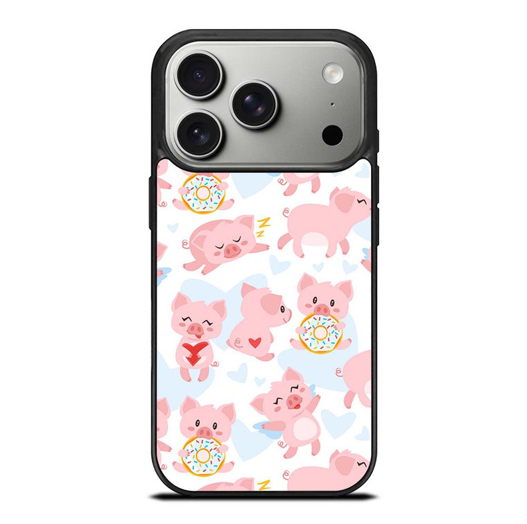 PINK BABY PIGS PATTERN iPhone 17 Pro Case Cover