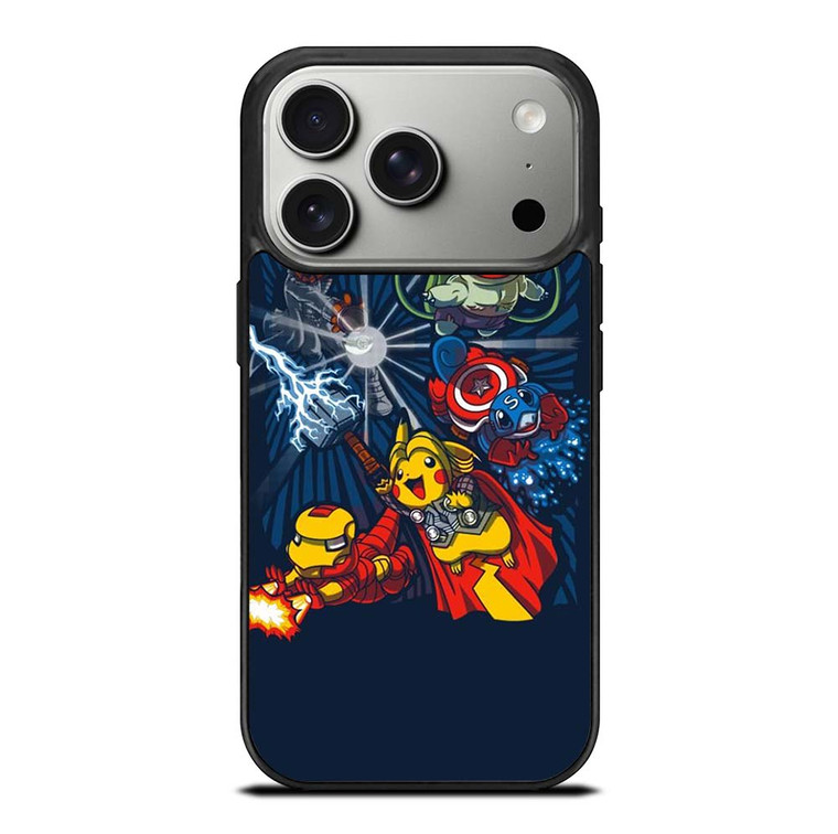 POKEMON AVENGERS CUTE iPhone 17 Pro Case Cover